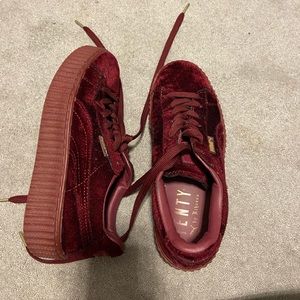 velvet rihanna fenty puma sneakers size 7